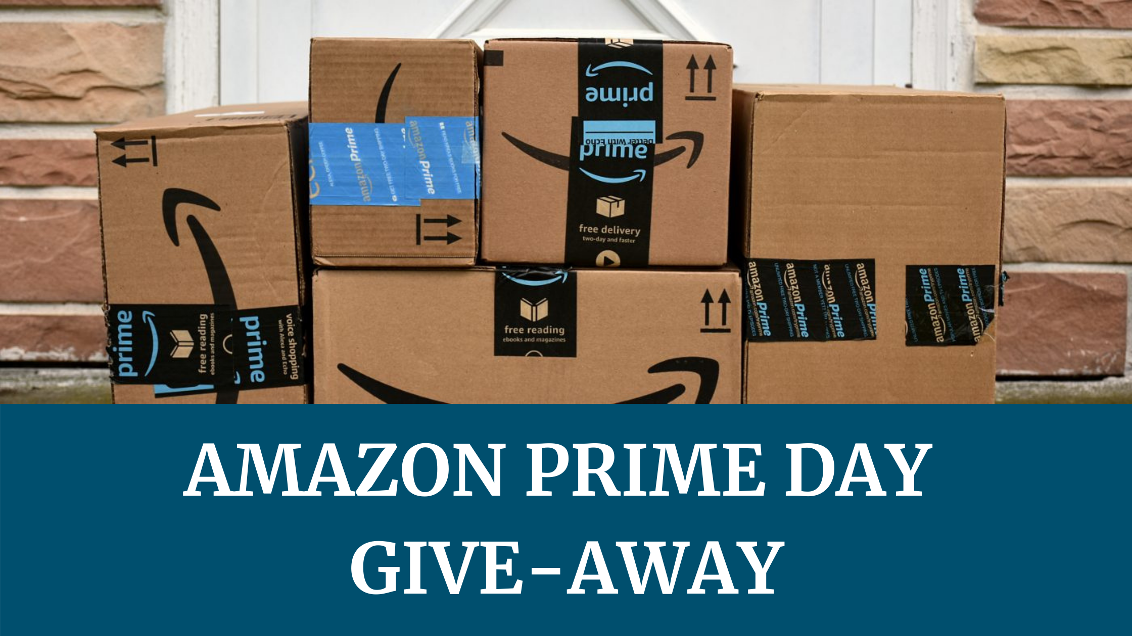 Amazon packages at door Prime Day Blog banner