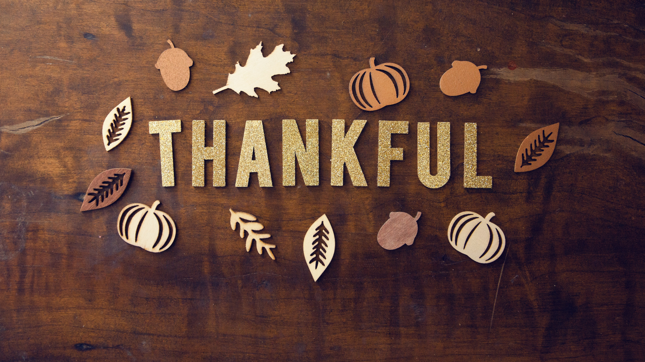 Image of word thankful