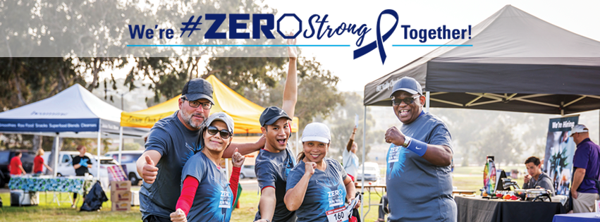 Participants celebrating their effort in the zero walk to end prostate cancer