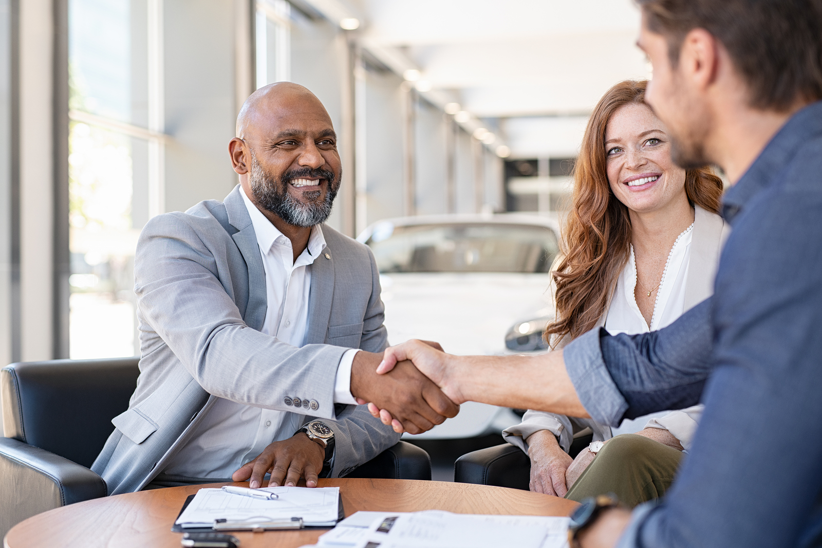 man considering how to trade in a car with negative equity