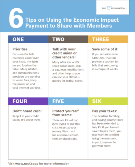 six tips for stimulus payments